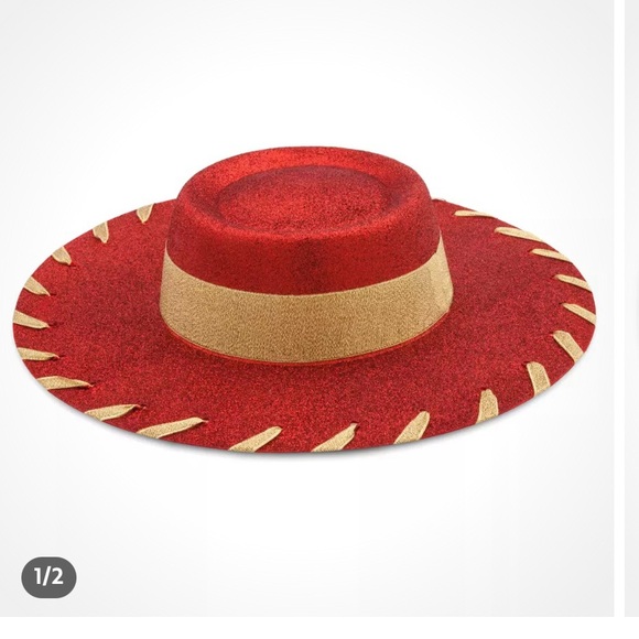 Girls Disney Toy Story Jessie Costume Size 5/6 Halloween Costume w/Hat & Boots - Picture 10 of 11